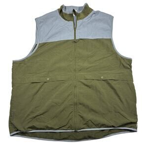 Fielder Bonobos Vest Mens 3XL XXXL Green Outdoor Reversible Fleece Outerwear
